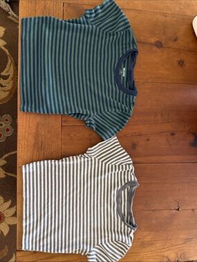 Hollister Striped Short-Sleeve Tees - Green/Blue & Gray/White